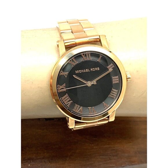 Michael Kors Women\'s Watch MK3585 Quartz Black Dial 38mm Rose Gold Steel main image 8
